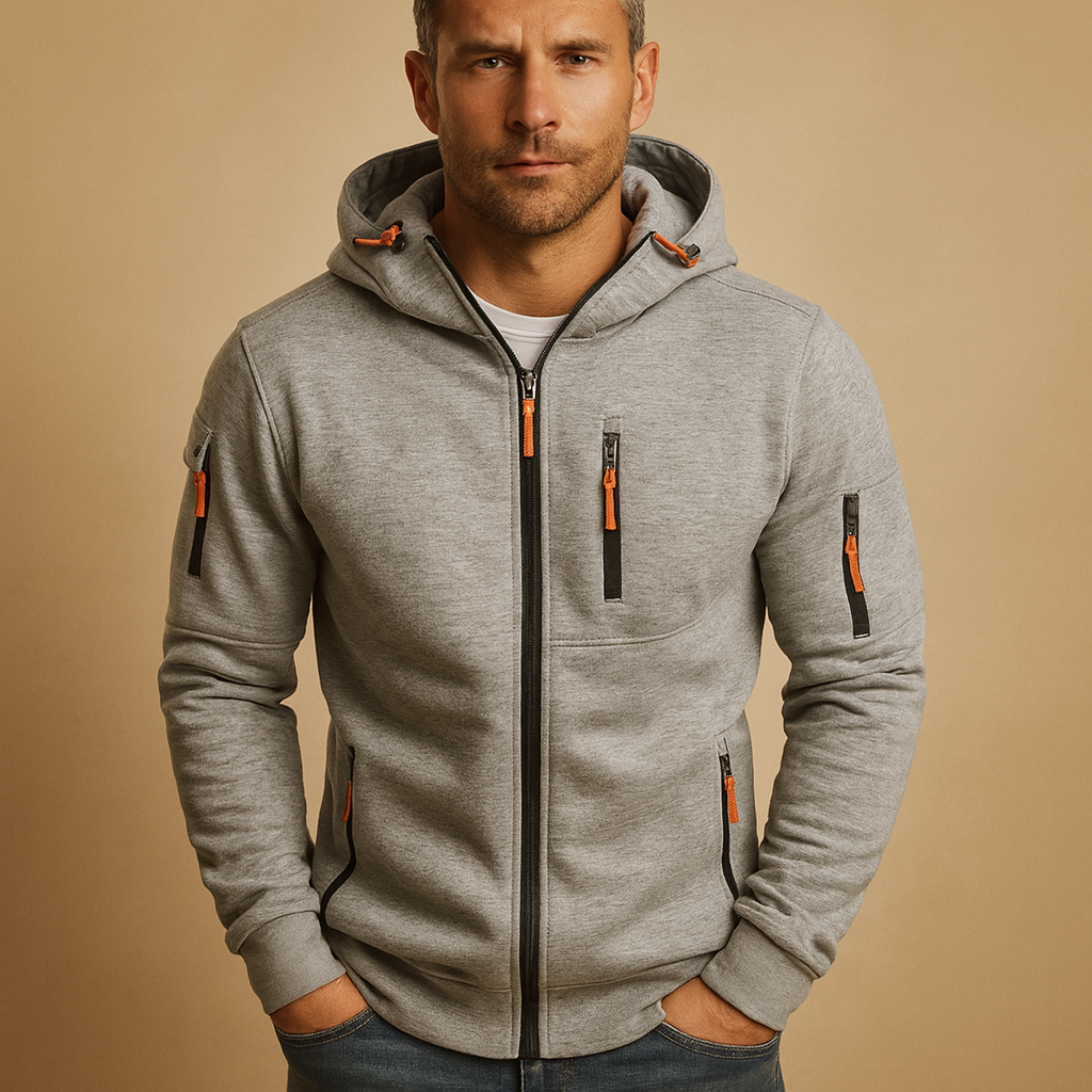 Alex | Hoodie Full-Zip Long Sleeve Drawstring