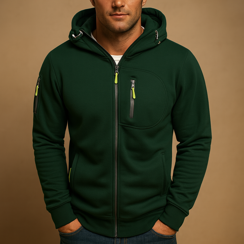 Alex | Hoodie Full-Zip Long Sleeve Drawstring