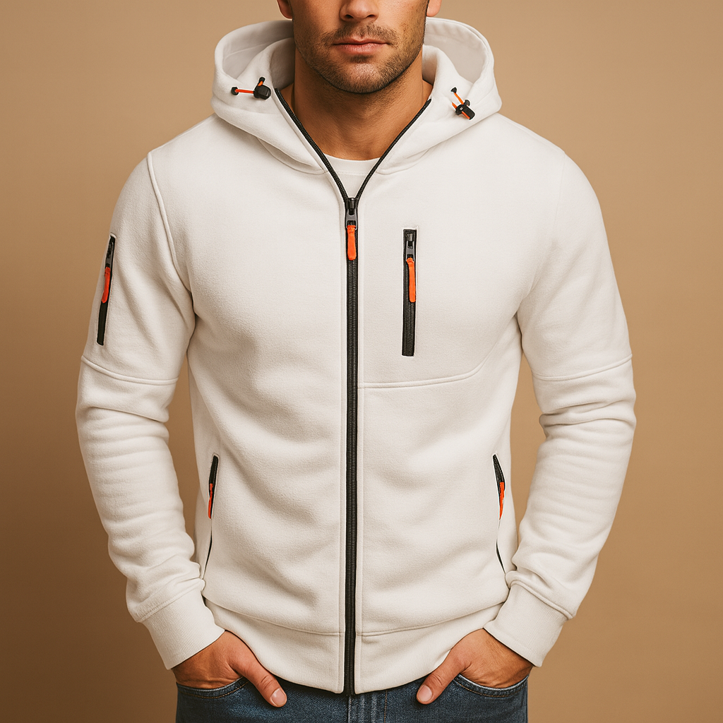 Alex | Hoodie Full-Zip Long Sleeve Drawstring