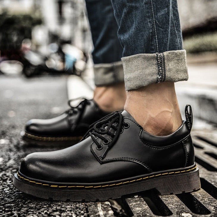 Davey | Derby Shoes With Laces and Contrast Stitching