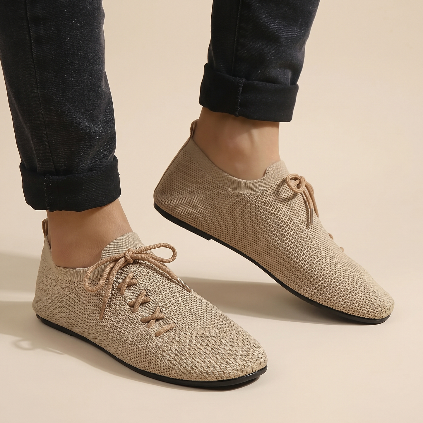 Denilson | Lace Up Knitted Loafers