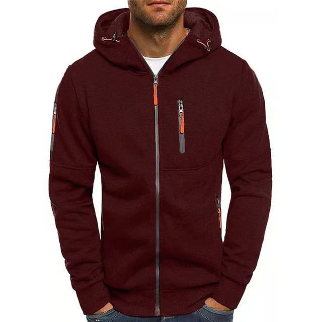 Clark | Cardigan With Hood Zipper and Utility Pockets