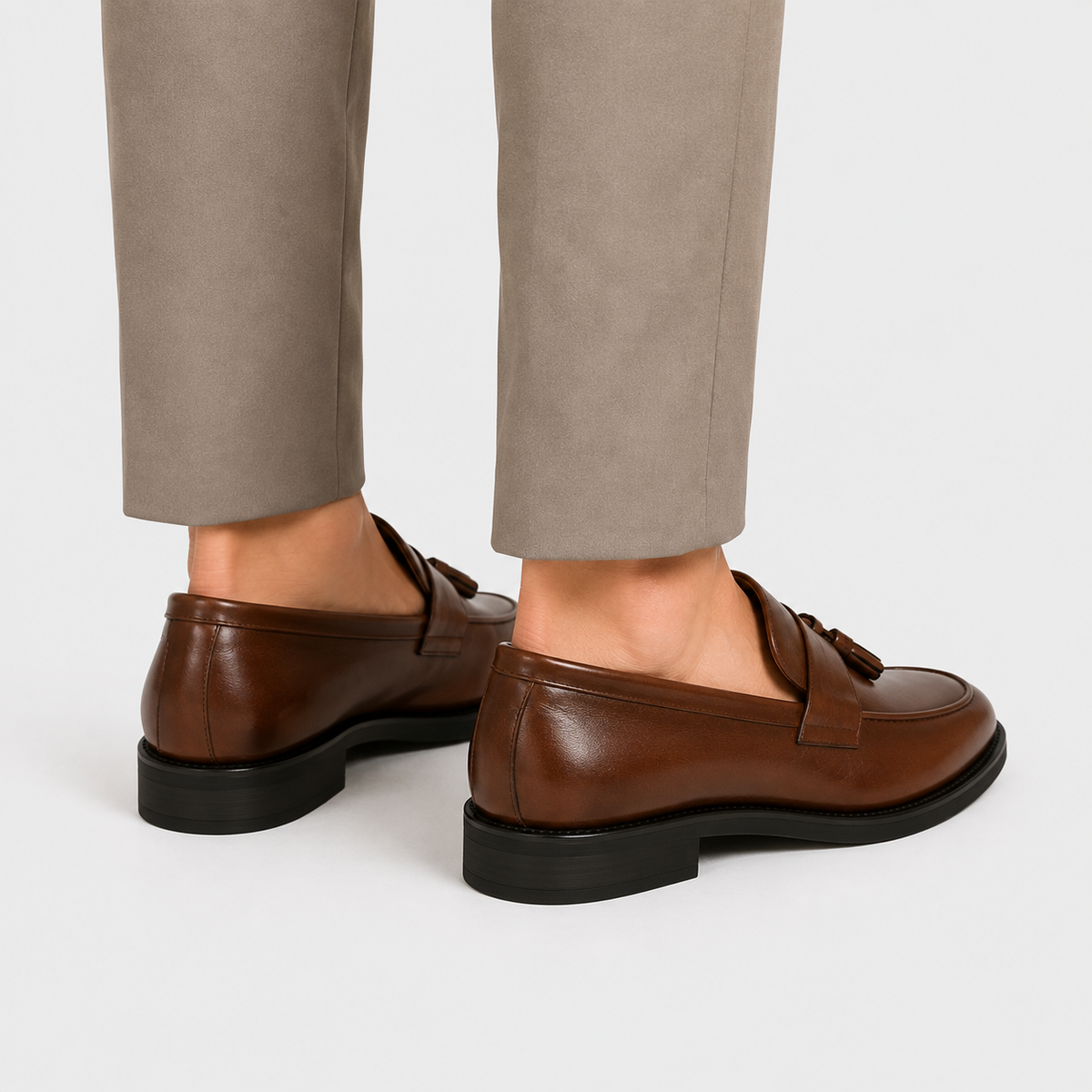 Leonides | Loafers With Tassels and Low Block Heels