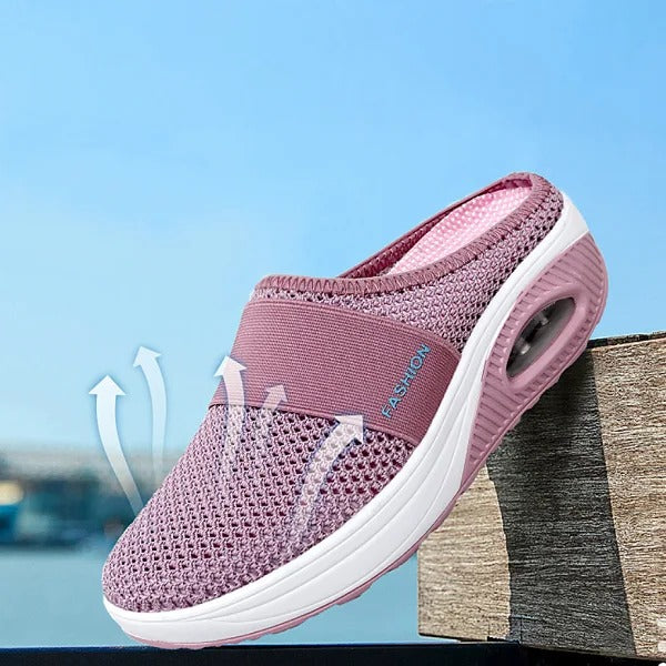 Rosalba | Mules With Mesh Uppers and Wide Bands