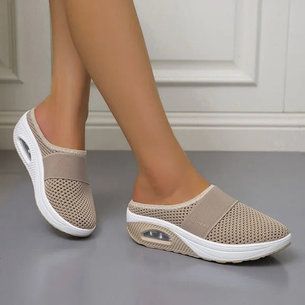 Rosalba | Mules With Mesh Uppers and Wide Bands