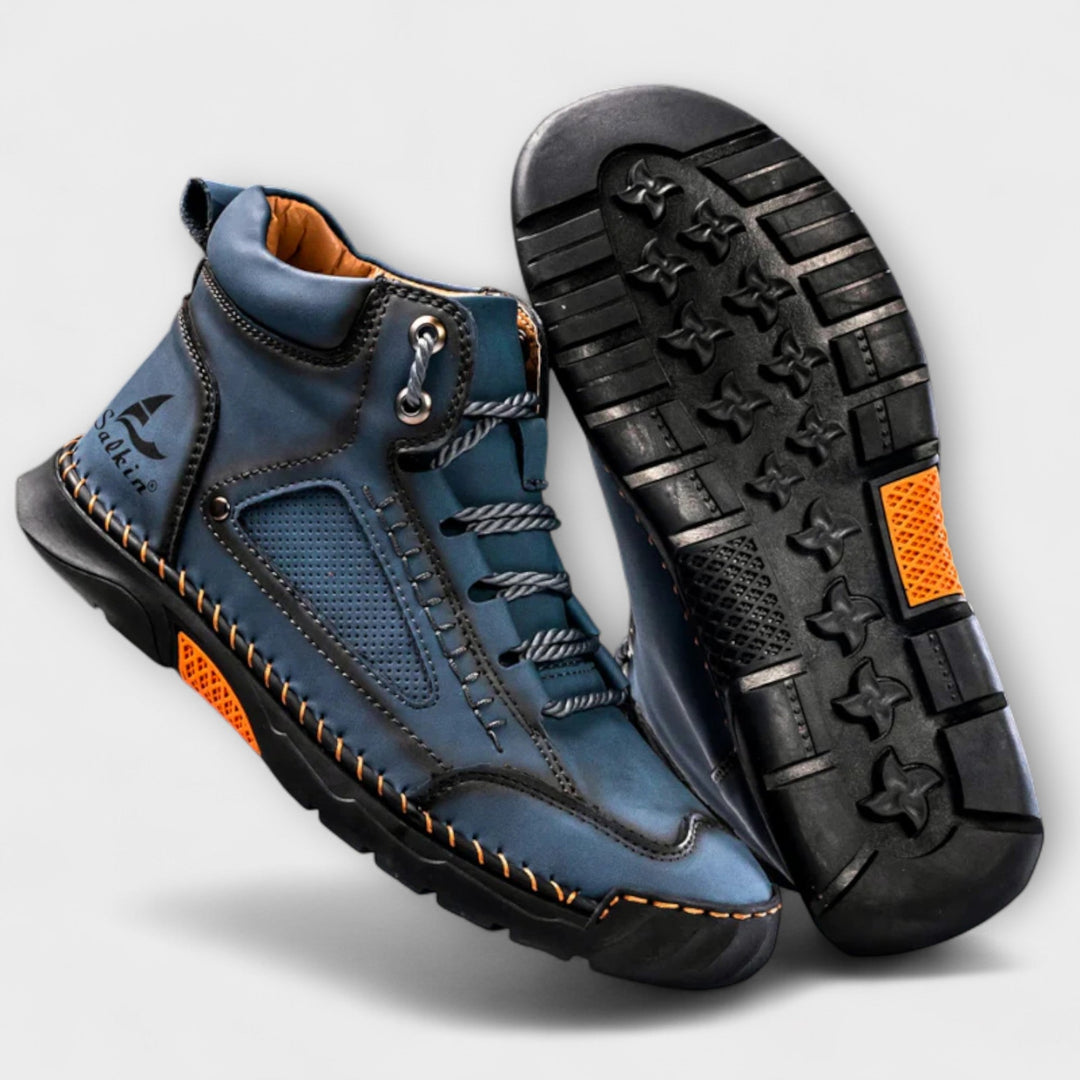 VardenRidge | Ankle Boots Lace-Up Contrast Stitch Sole