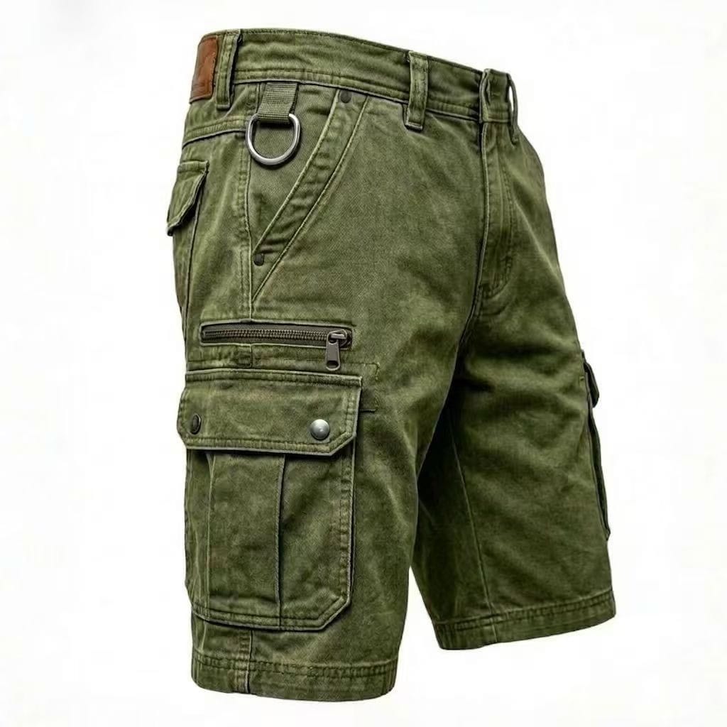 Pezeshkian | Cargo Shorts With Washed Utility Pockets