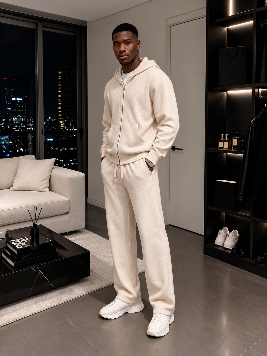 Jonathan | Tracksuit With Zip Hoodie and Straight Pants