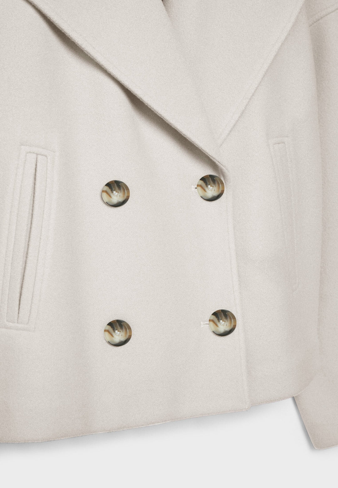 Lorraine | Jacket with Double-Breasted Buttons and Cropped Hem
