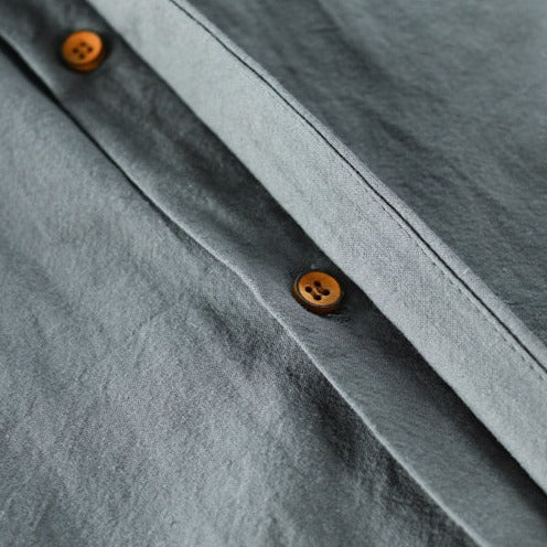 Hrvoje | Mandarin Collar Long Sleeve Button Shirt