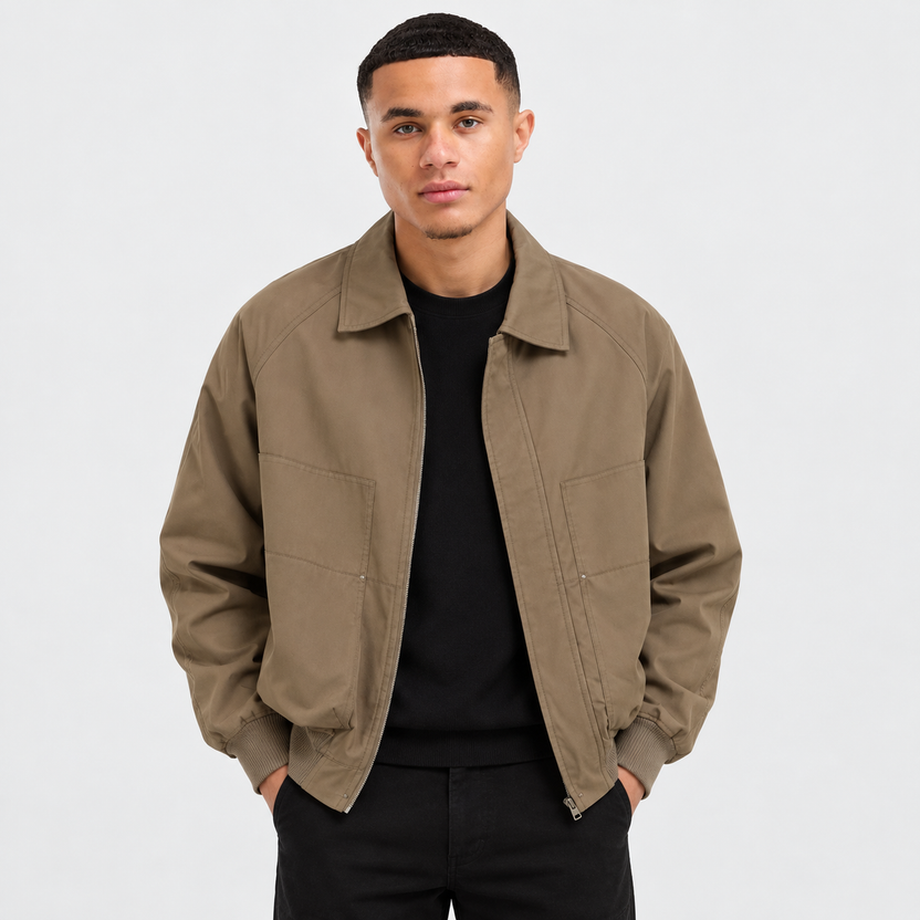 Adrian | Jacket With Point Collar and Ribbed Cuffs