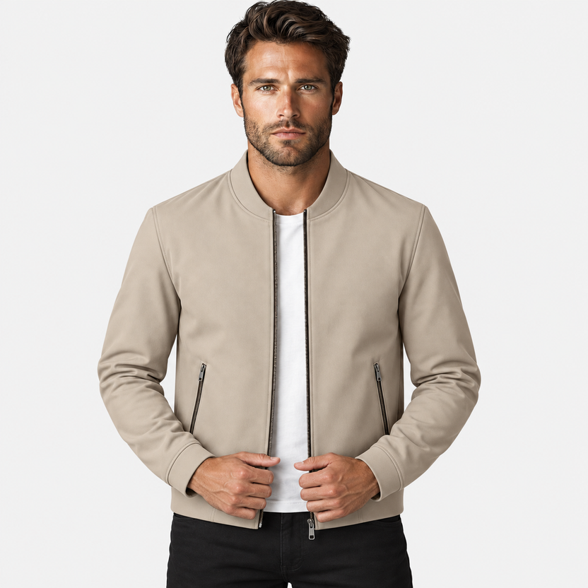Dragones | Jacket With Stand Collar and Zippered Pockets