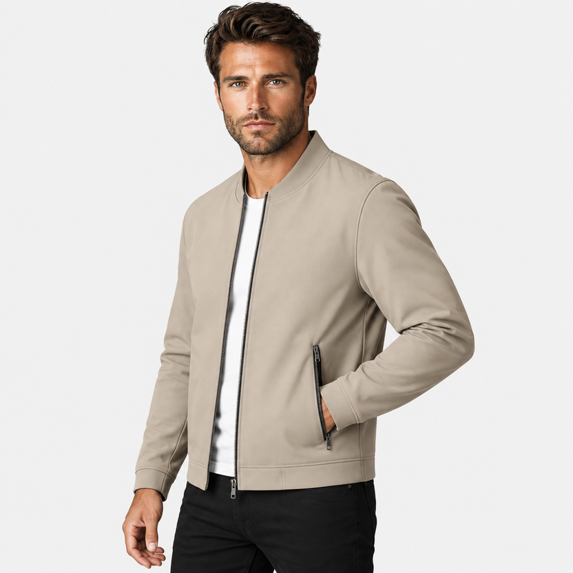 Dragones | Jacket With Stand Collar and Zippered Pockets