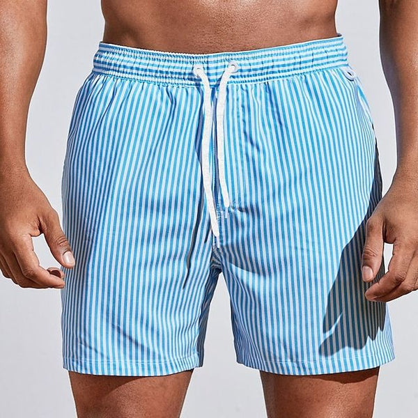 Nazif | Striped Drawstring Elastic Waist Summer Shorts