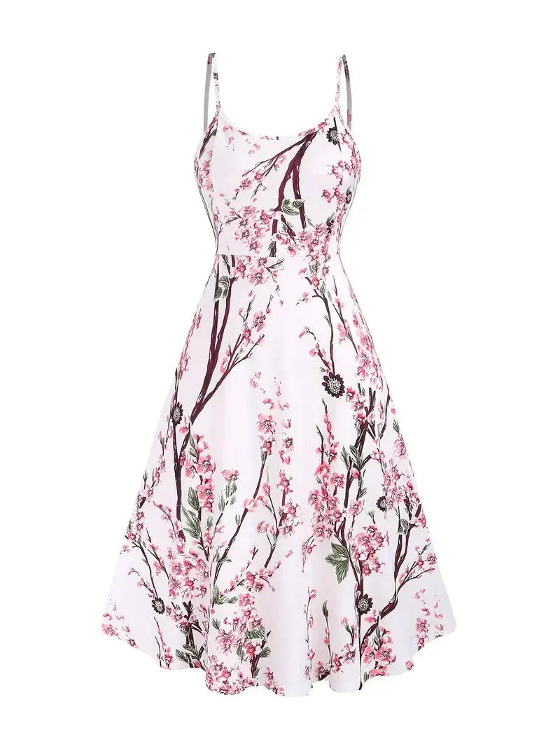 Becci | Floral Midi Dress With Wrap Top