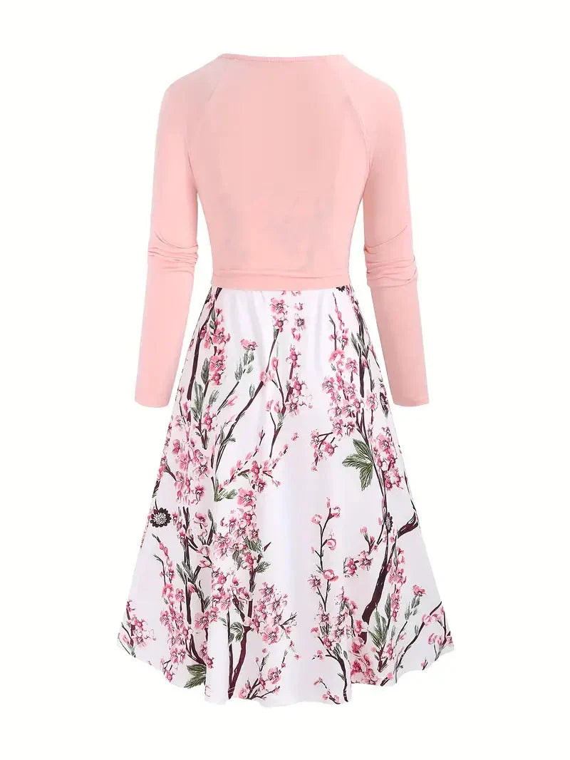 Becci | Floral Midi Dress With Wrap Top