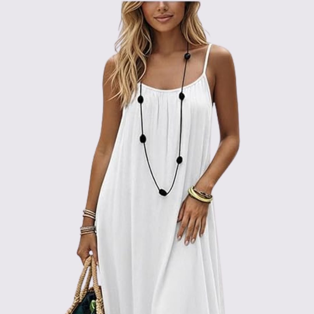 Diandra | Spaghetti Strap Low Back Maxi Dress