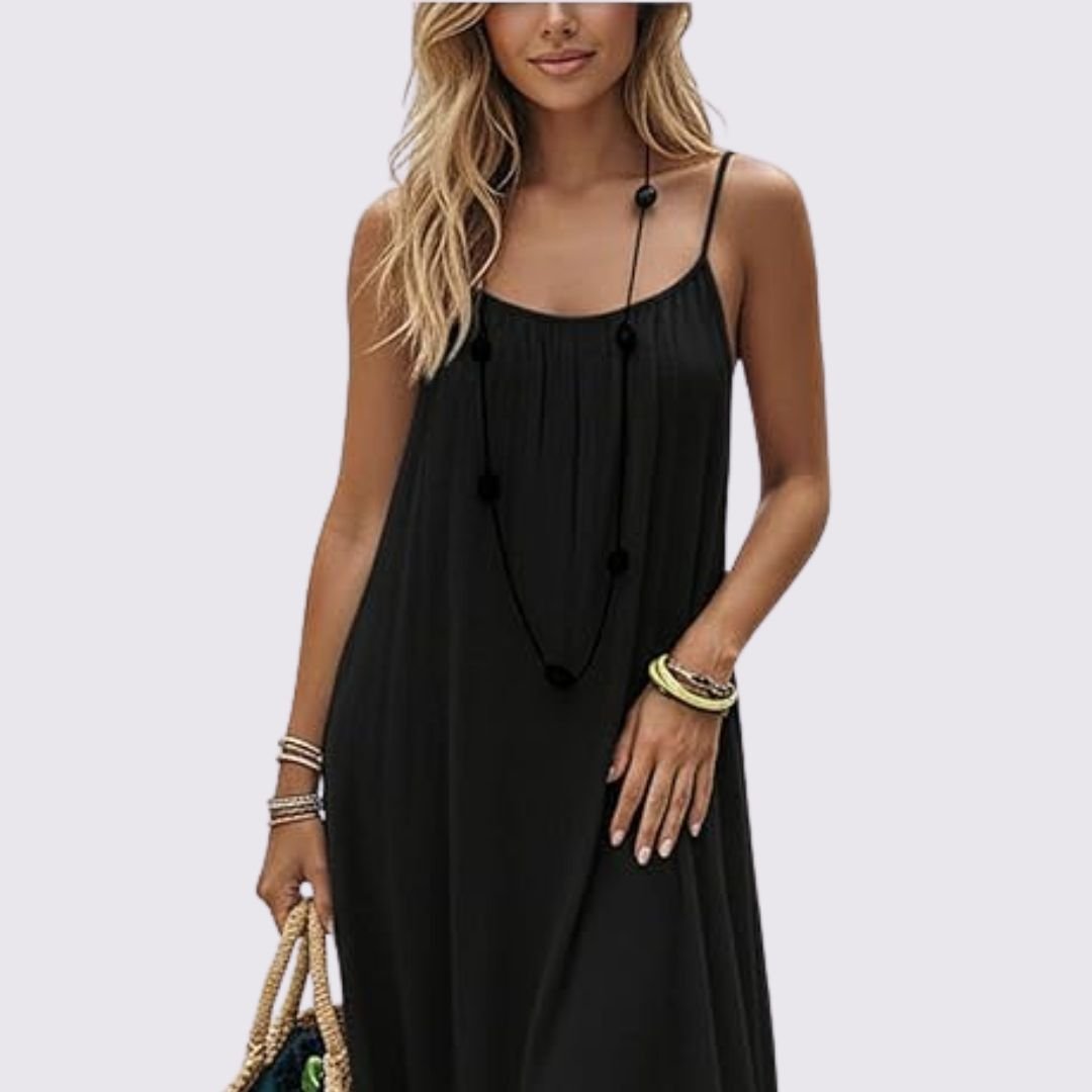 Diandra | Spaghetti Strap Low Back Maxi Dress