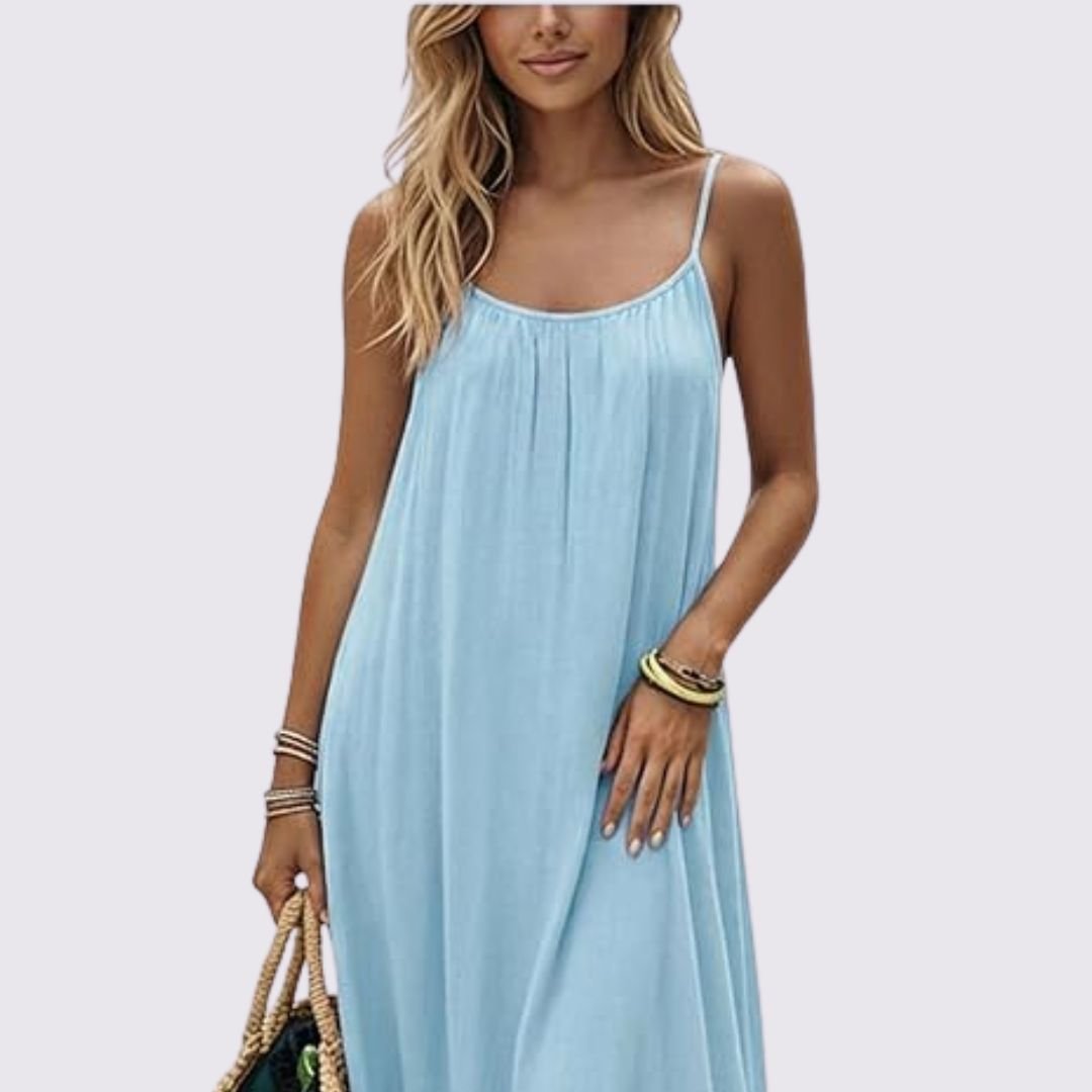 Diandra | Spaghetti Strap Low Back Maxi Dress