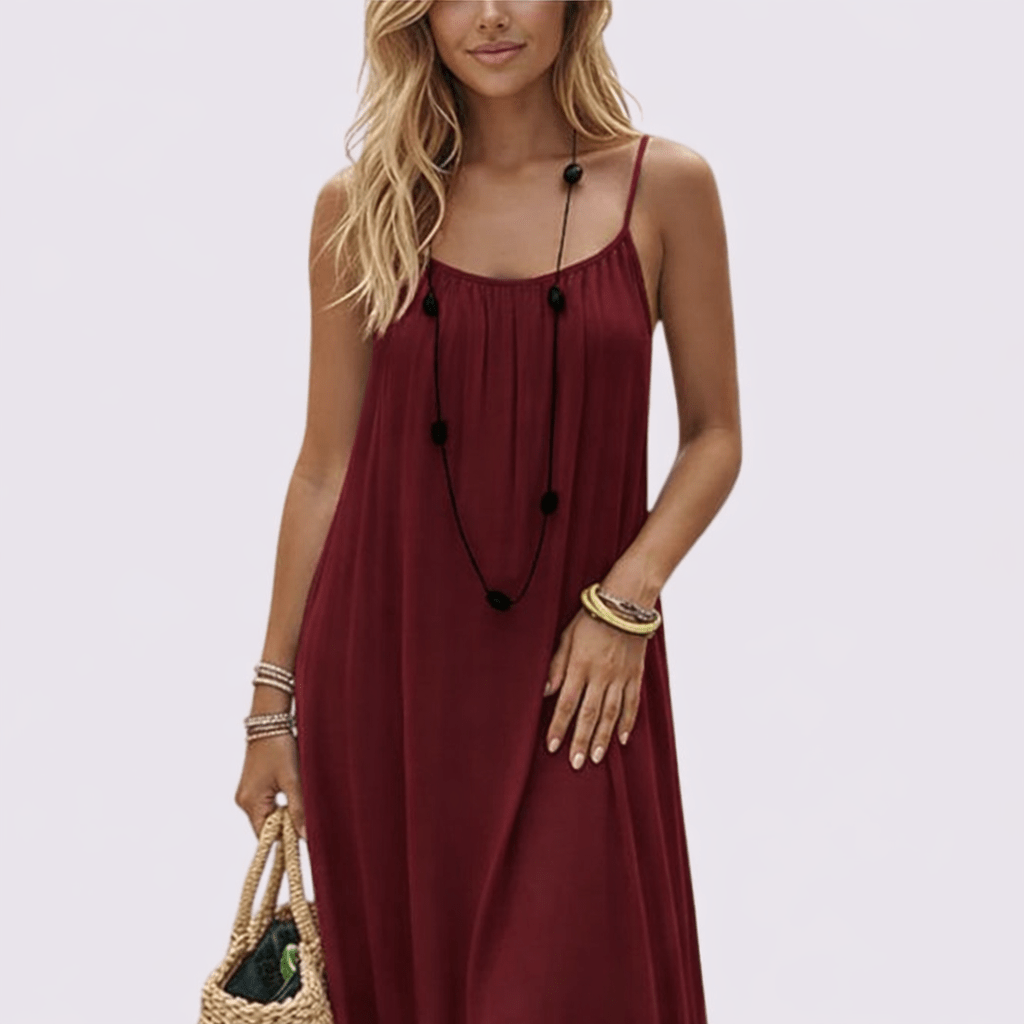 Diandra | Spaghetti Strap Low Back Maxi Dress