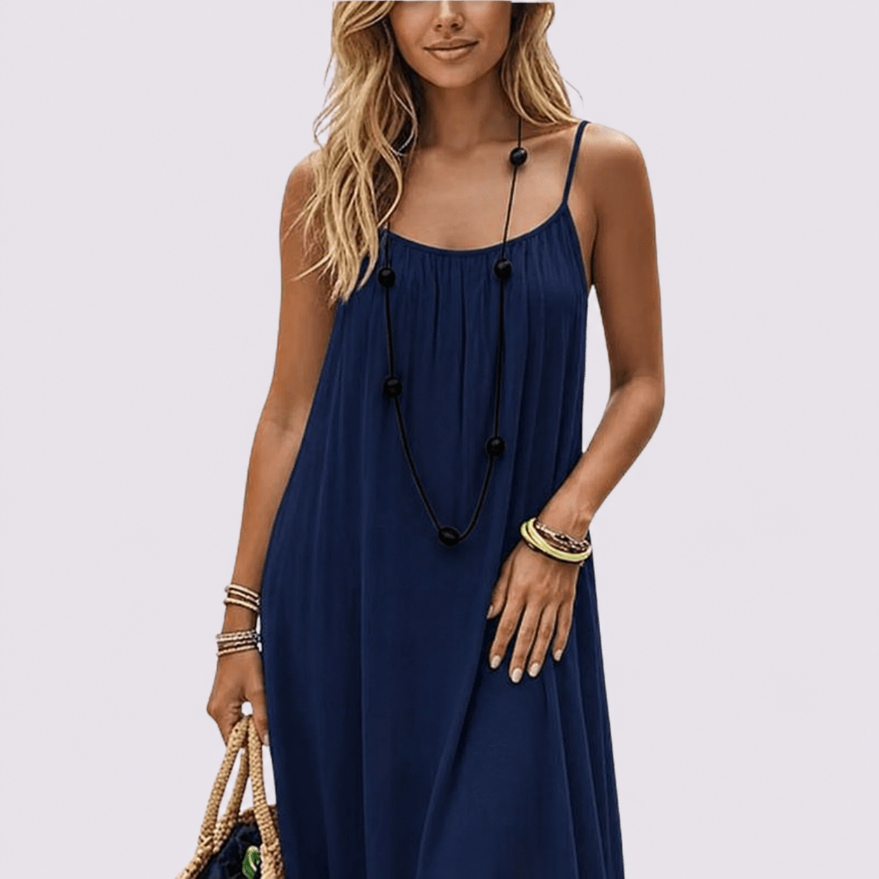 Diandra | Spaghetti Strap Low Back Maxi Dress