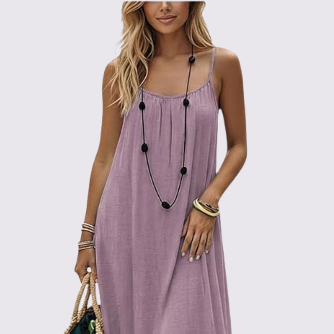 Diandra | Spaghetti Strap Low Back Maxi Dress