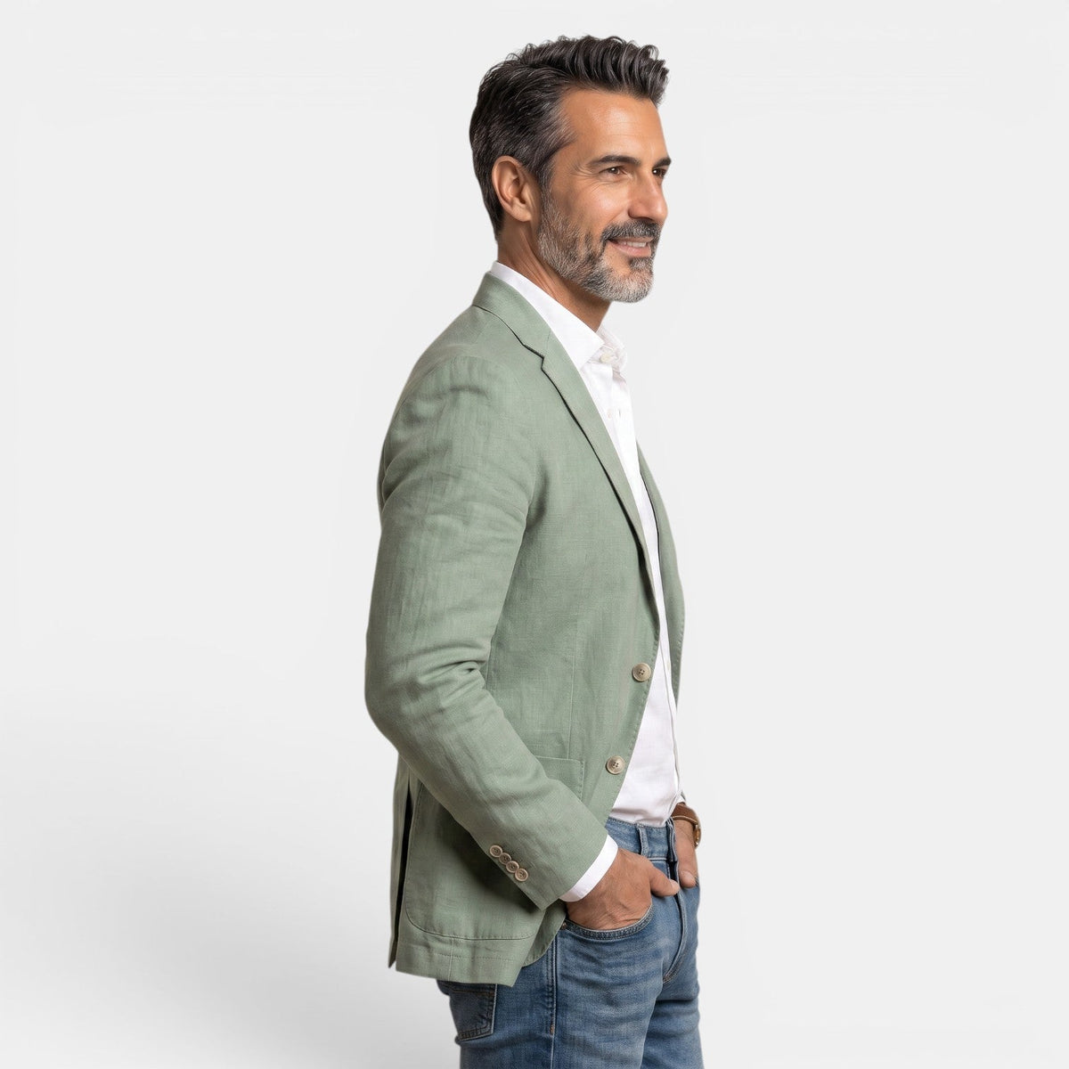 Faulkner  | Blazer With Notched Lapels and Patch Pockets