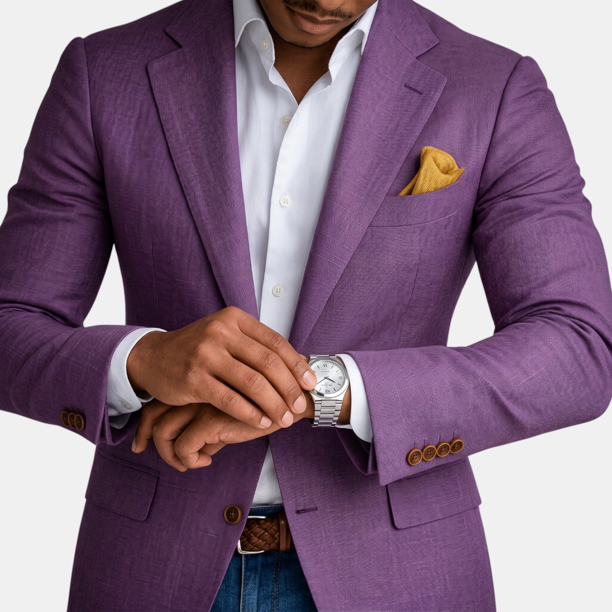 Martyn | Blazer With Notched Lapels and Button Closure