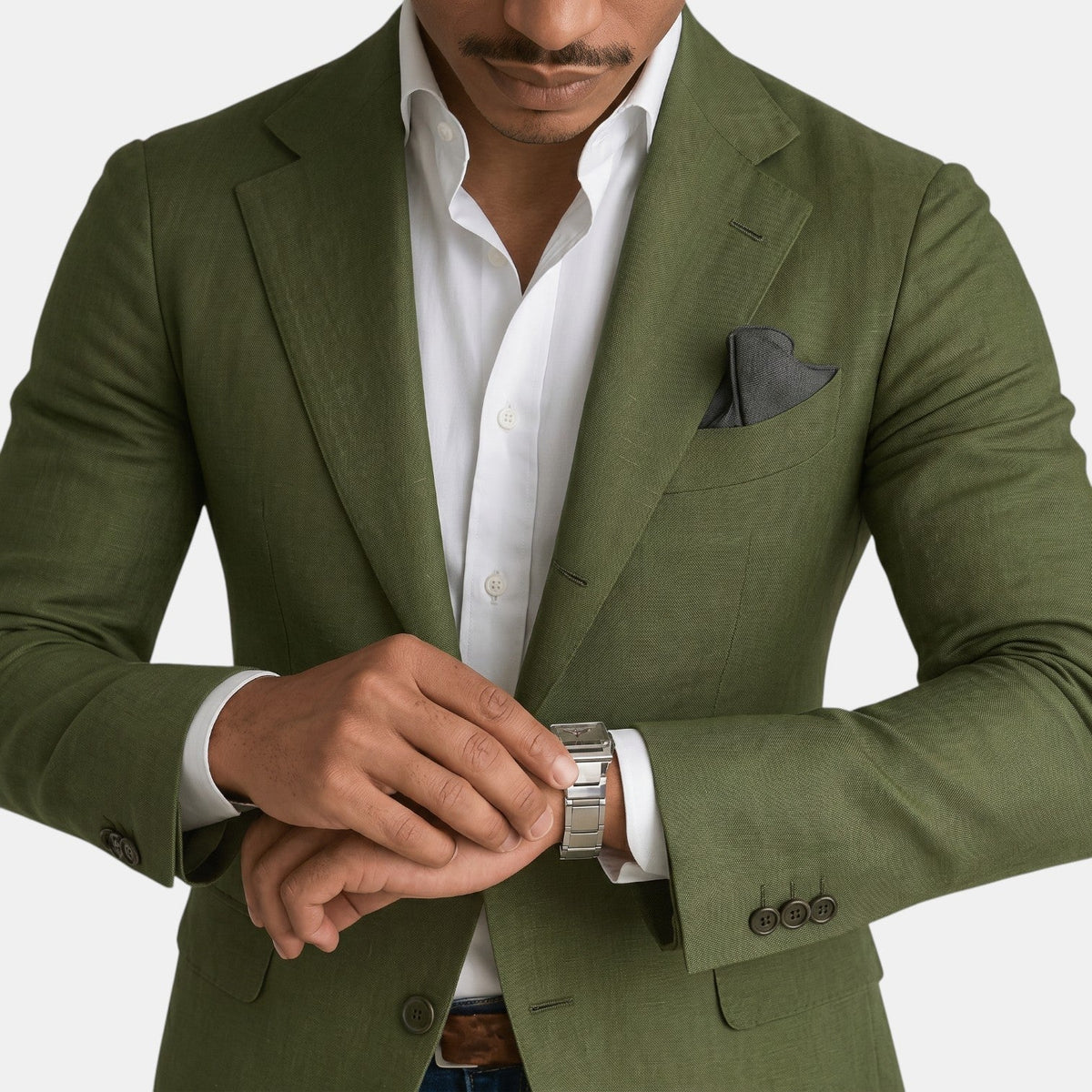 Martyn | Blazer With Notched Lapels and Button Closure