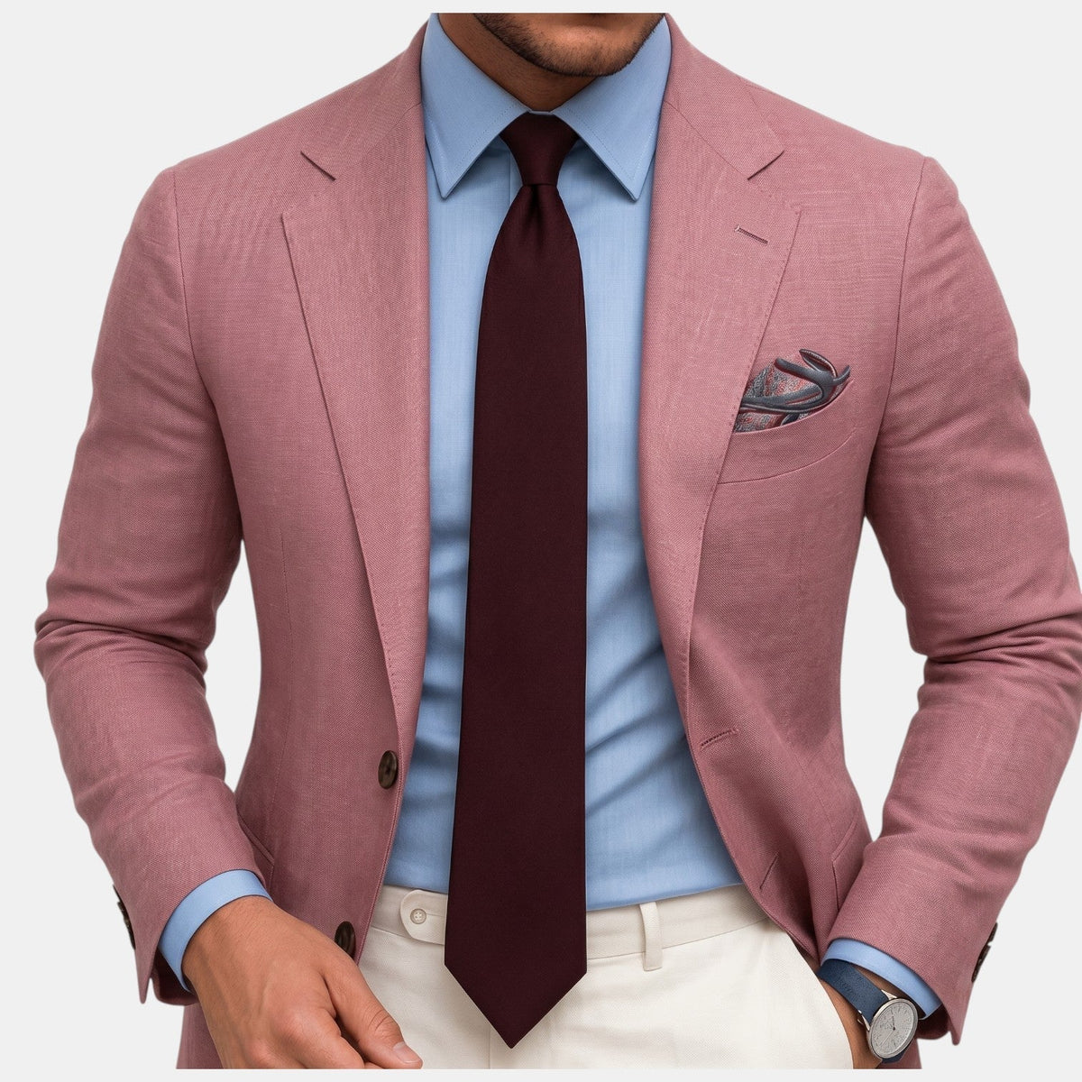 Martyn | Blazer With Notched Lapels and Button Closure