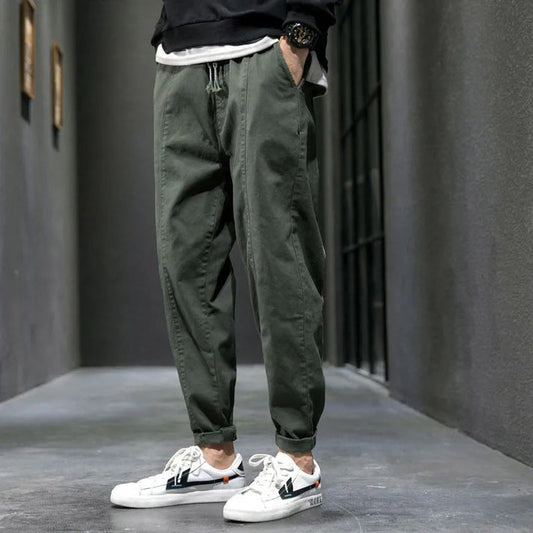 Kared | Drawstring Tapered Casual Pants