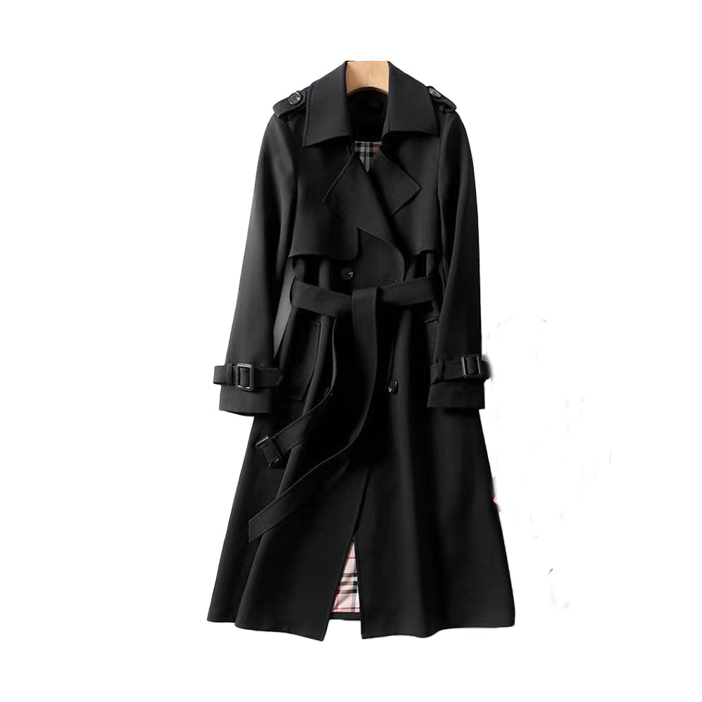 Angelina | Trench Coat With Belt and Double-Breasted Front