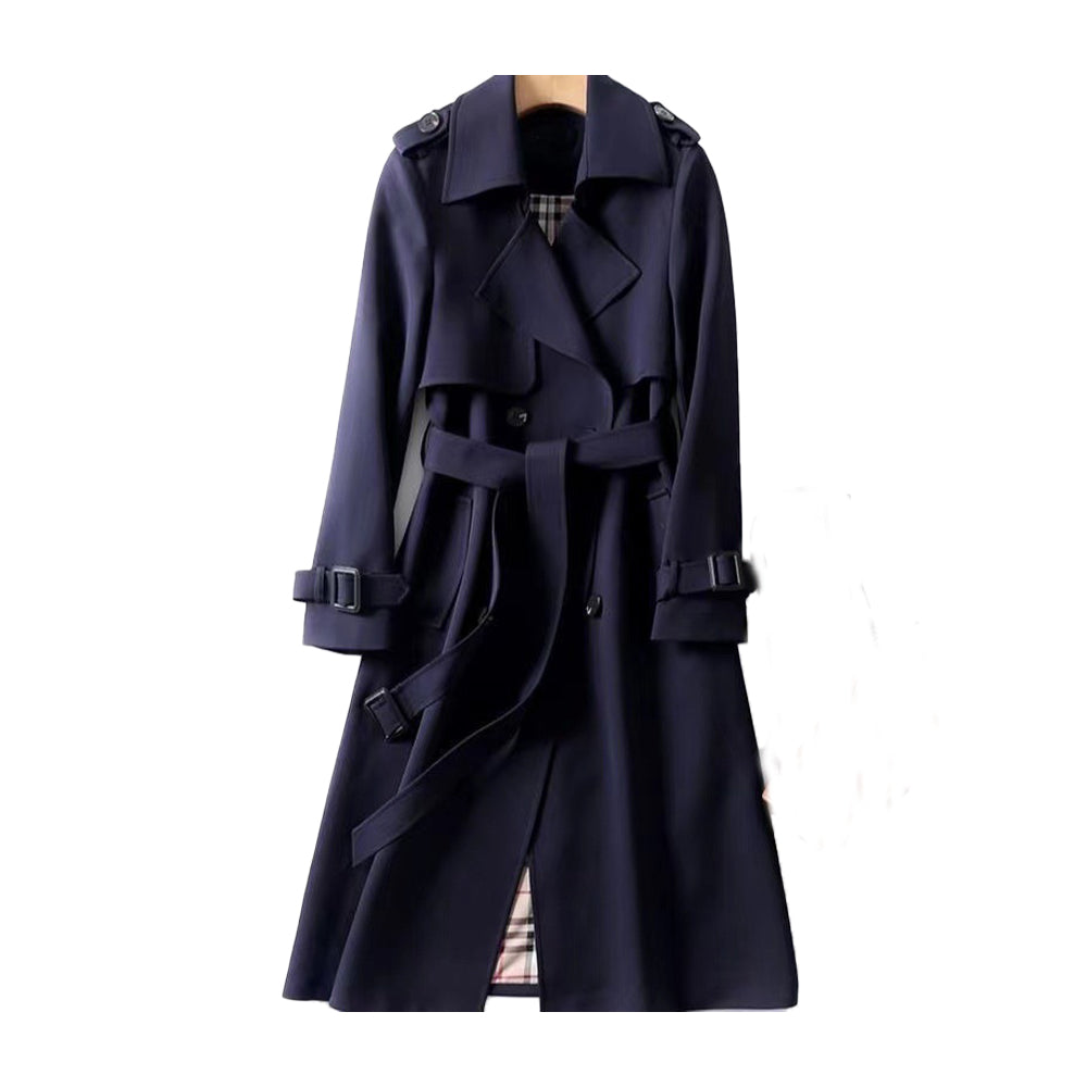 Angelina | Trench Coat With Belt and Double-Breasted Front