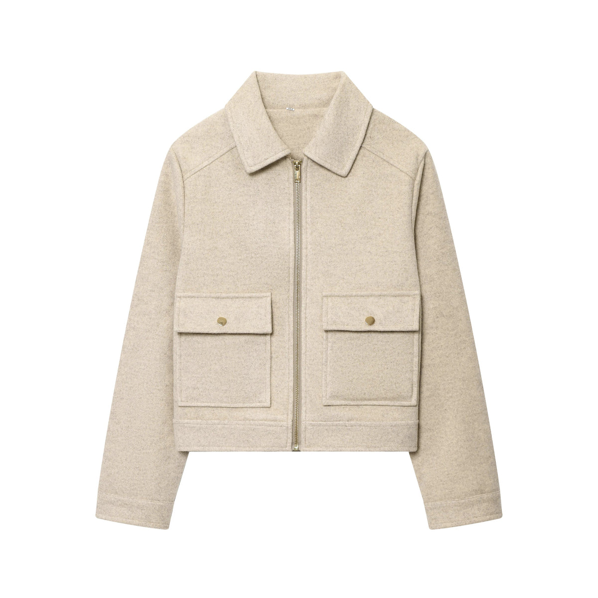 Lindsay | Coat Stand Collar Asymmetrical Button Front