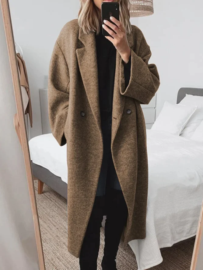 Nicoline | Coat Long Sleeve Double Breasted Lapel