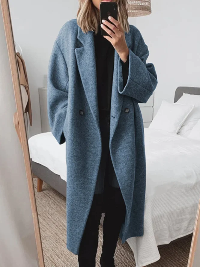 Nicoline | Coat Long Sleeve Double Breasted Lapel