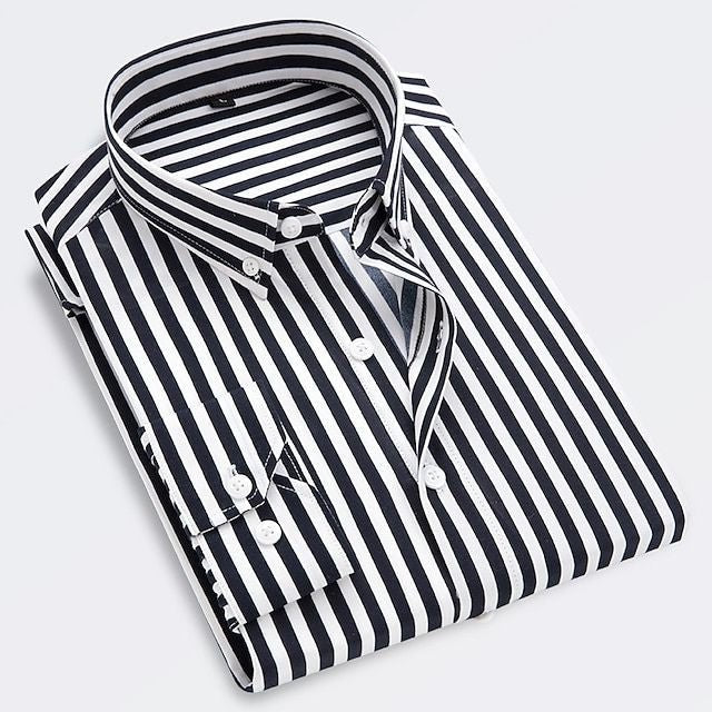 Jeroen | Blue Striped Button Down Shirt
