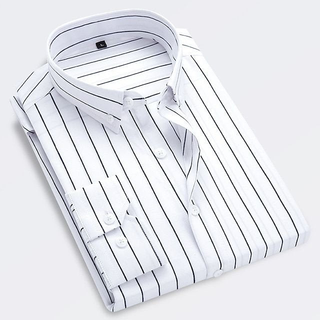 Jeroen | Blue Striped Button Down Shirt