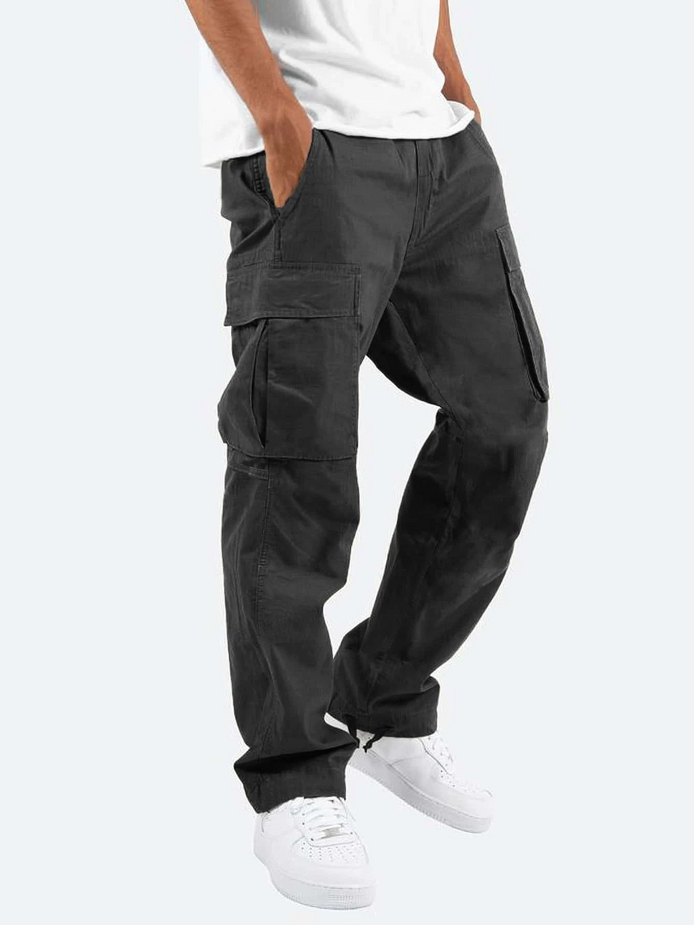 Fabian | Straight Leg Cargo Pocket Trousers