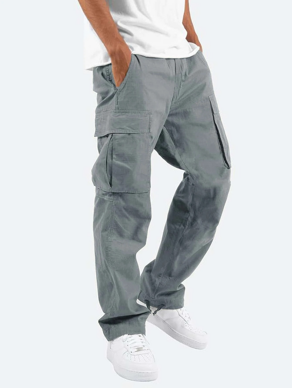 Fabian | Straight Leg Cargo Pocket Trousers