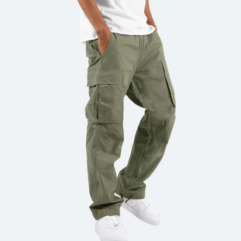 Fabian | Straight Leg Cargo Pocket Trousers