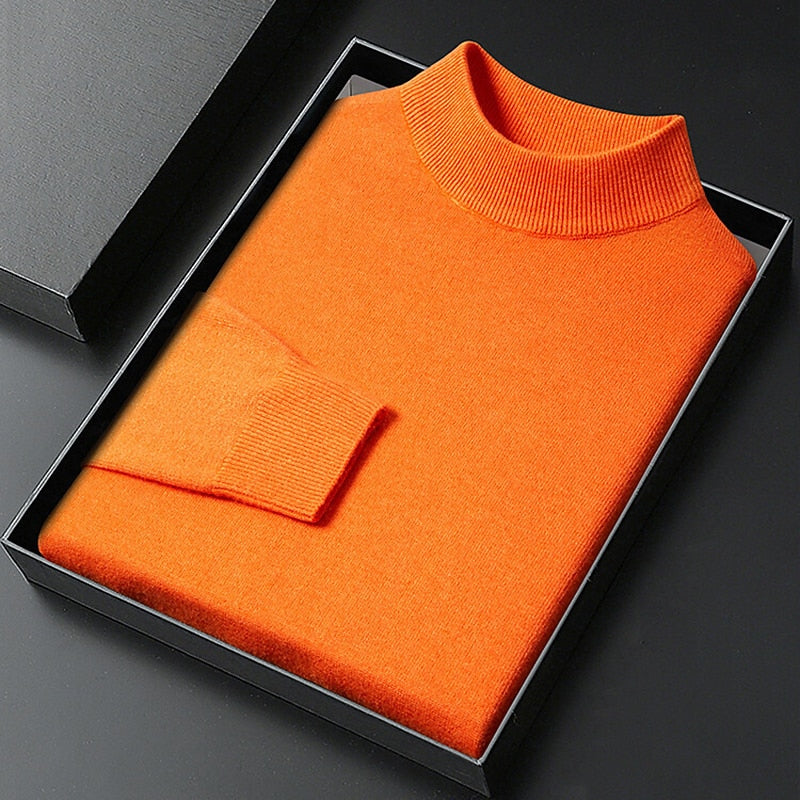 Valentin | Knitted Mock Neck Regular Fit Pullover