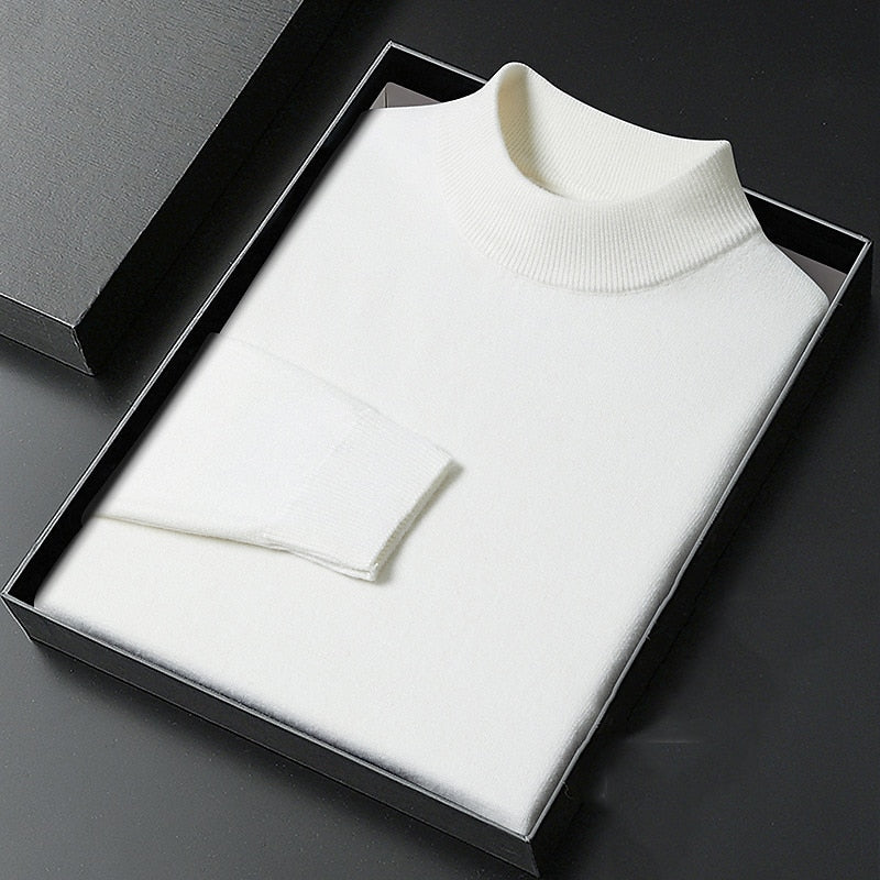 Valentin | Knitted Mock Neck Regular Fit Pullover