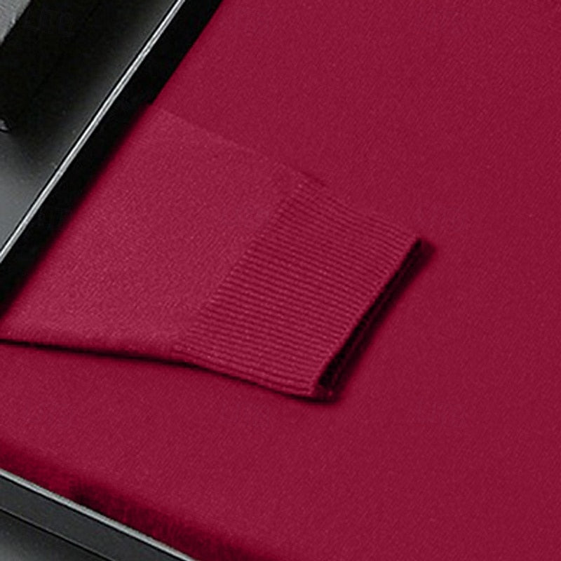 Valentin | Knitted Mock Neck Regular Fit Pullover
