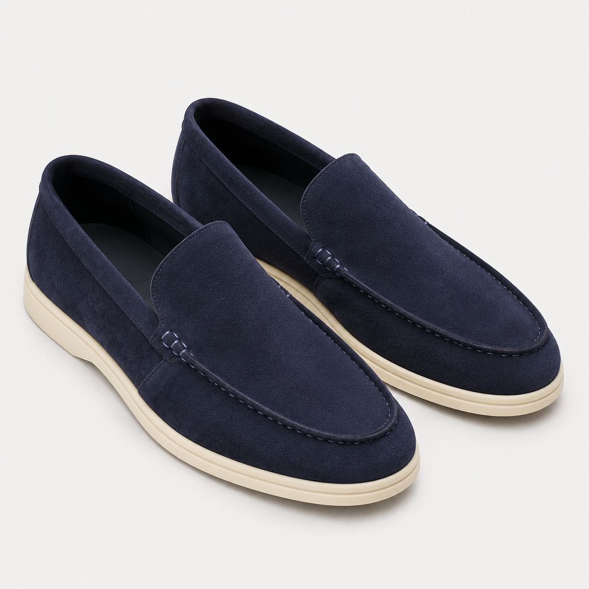 Santos | Loafers With Suede Appearance and Contrast Soles