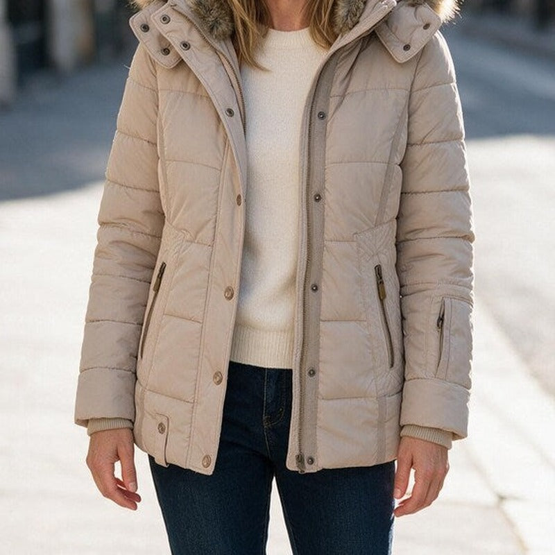Viviica | Quilted Jacket with Removable Hood