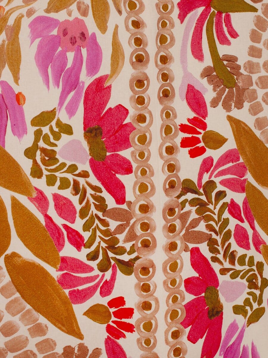 Dagmar | Floral Print Ruffle Sleeve Maxi Dress