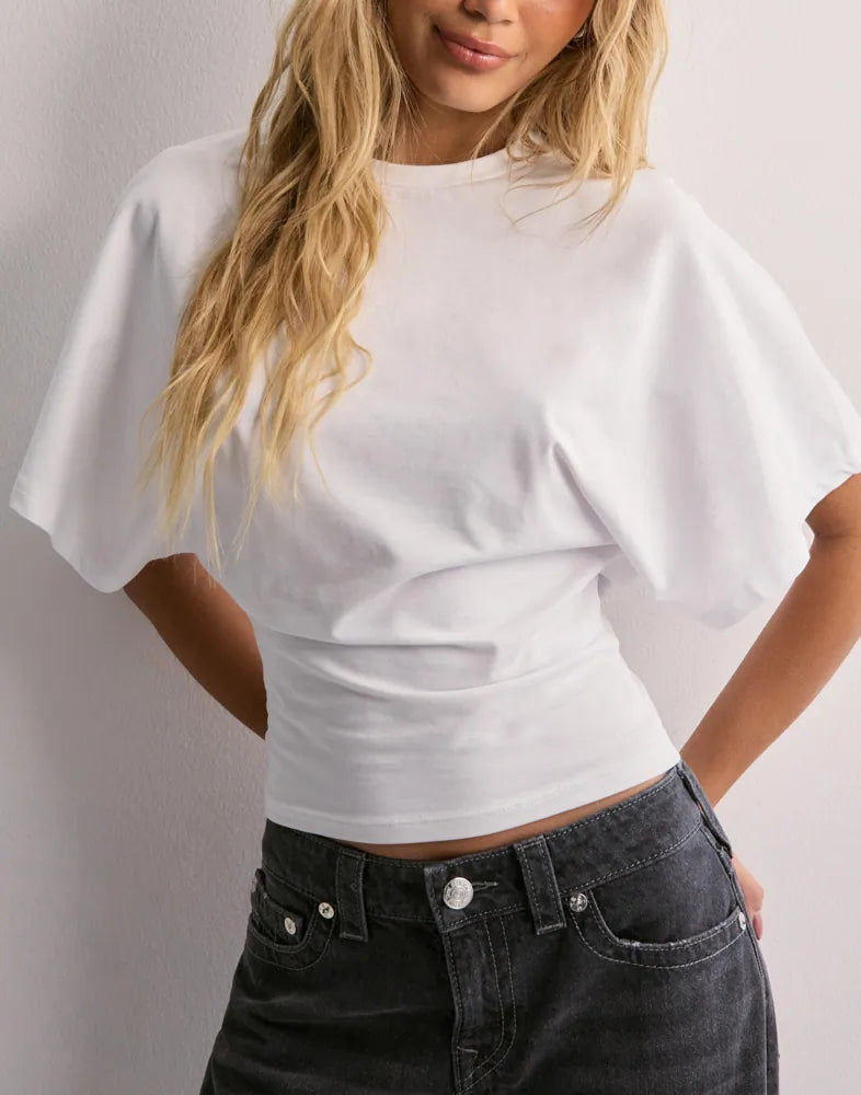 Malina | Top Short Sleeve Draped Waist Tee