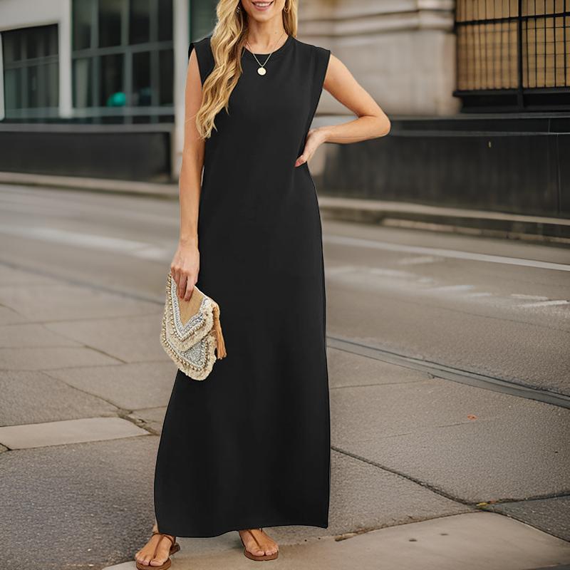 Vennya | Sleeveless Maxi Dress with Side Slits