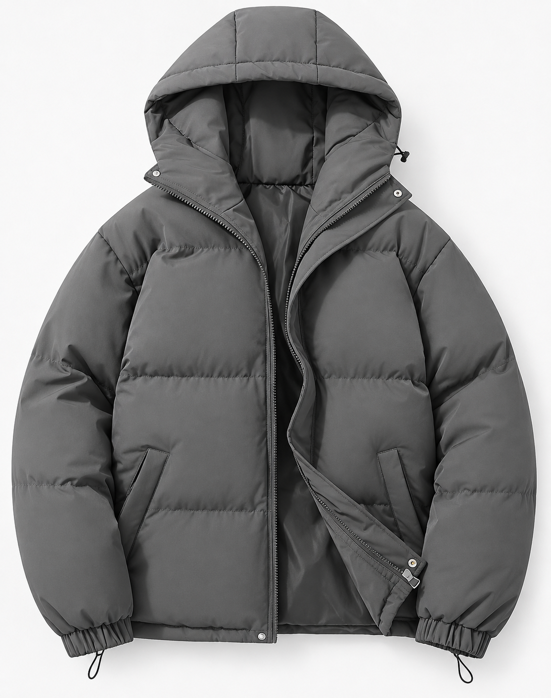 Fluxguard | Puffer Winter Jacket with Hood and Zipper